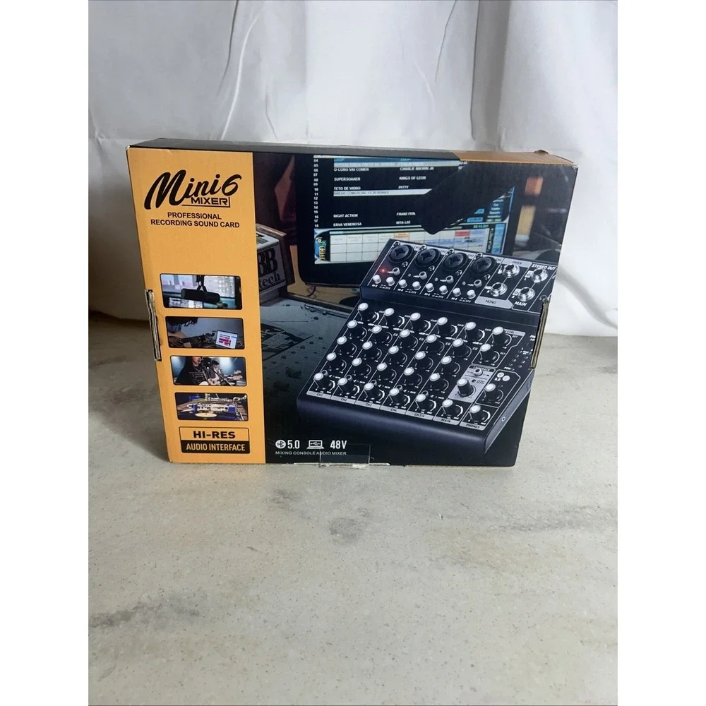 Mini Mixer 6 Recording Sound Card